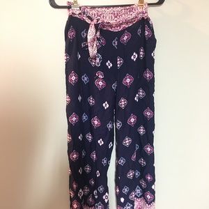 Waist-Tie Bohemian Pants